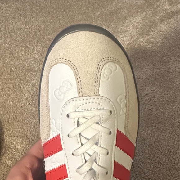 Adidas Hello Kitty White and Red Striped Sneakers - Picture 5 of 6